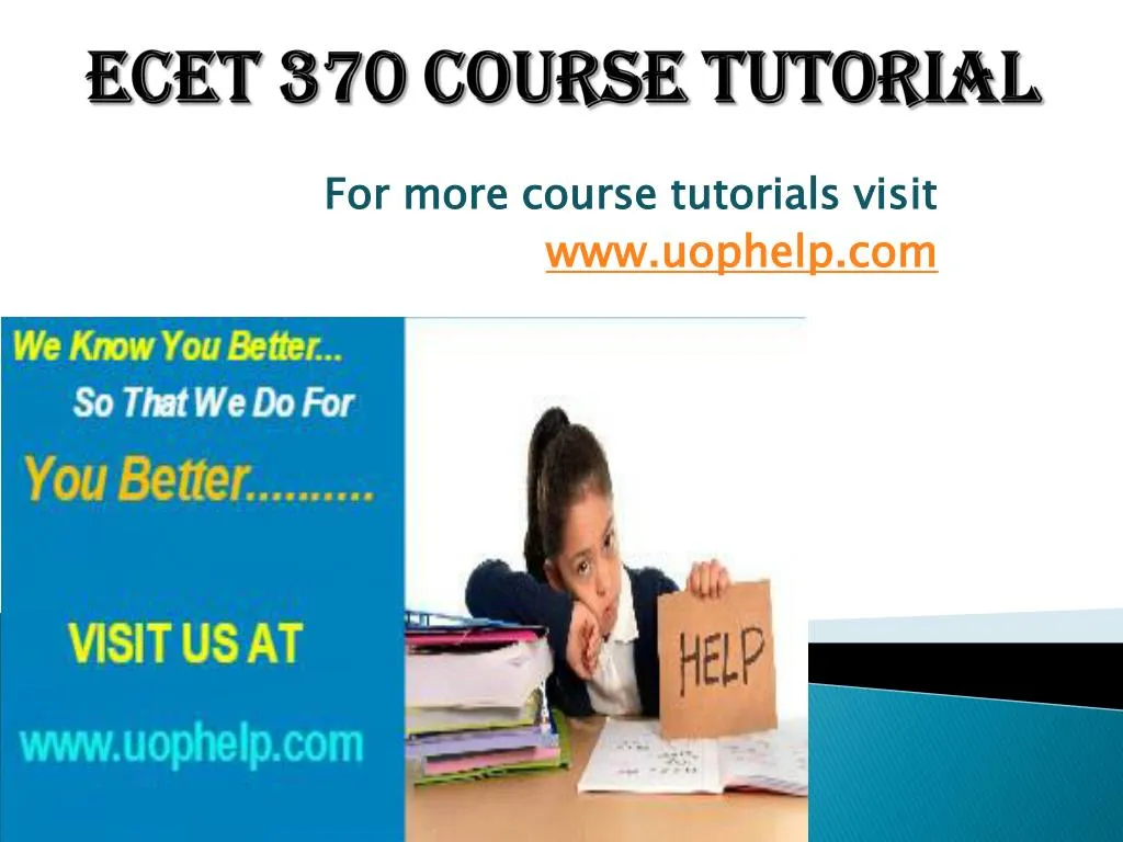 ecet 370 course tutorial