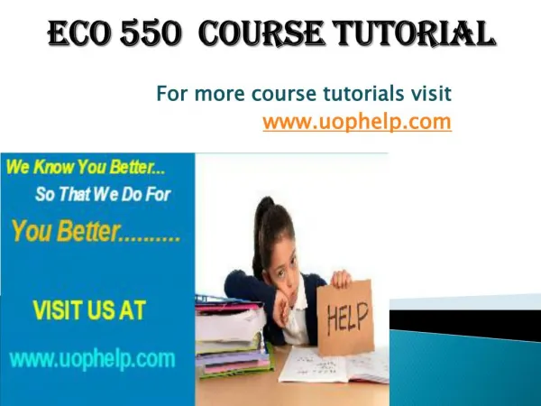 ECO 550 Squared Instruction Uophelp
