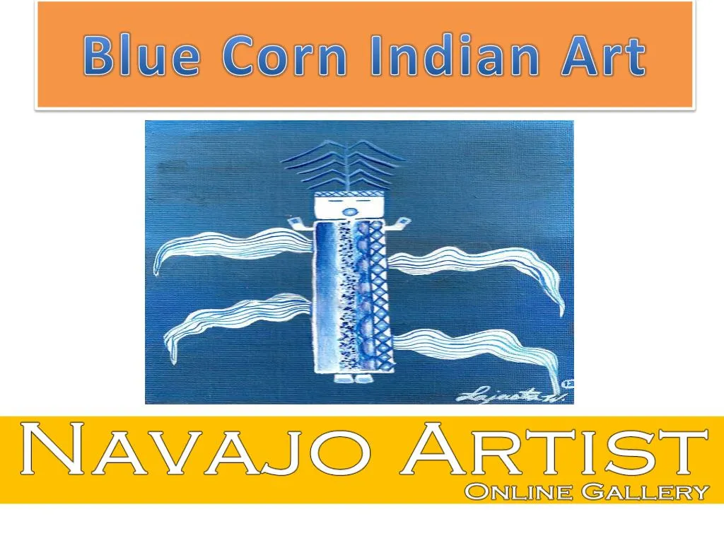 blue corn indian art