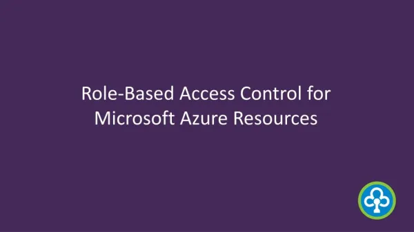 Role-Based Access Control for Microsoft Azure Resources - infochola