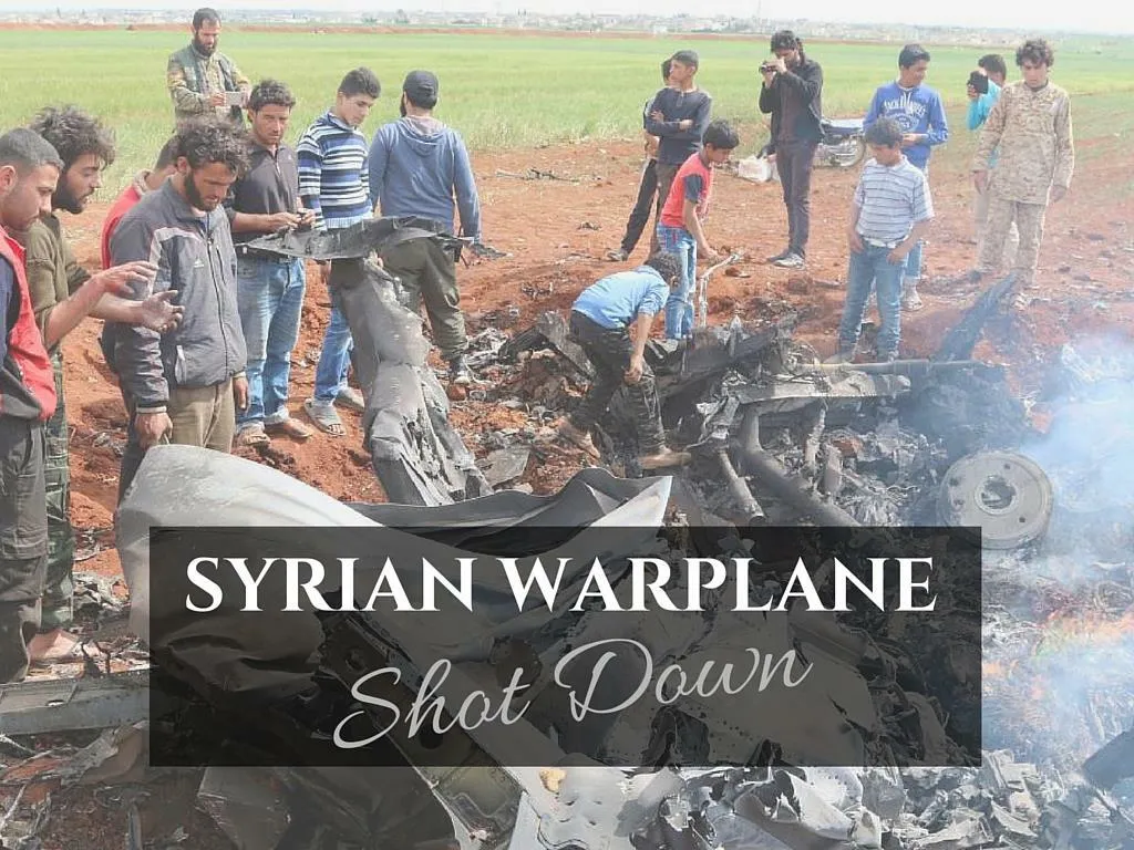 syrian warplane shot down