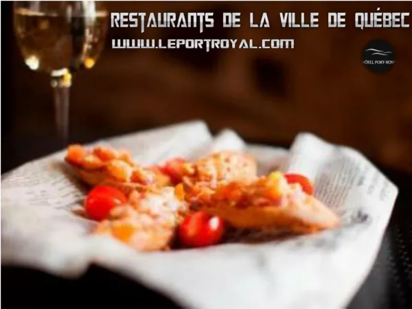 Restaurants de la ville de Québec