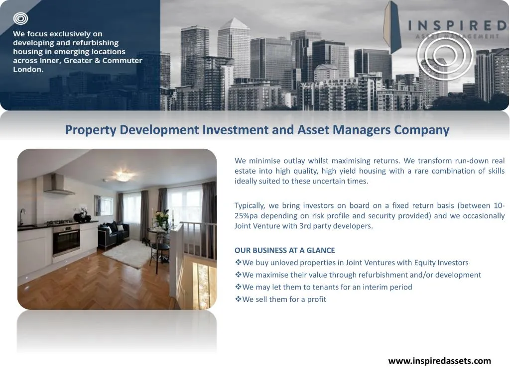 property development investment and asset managers company