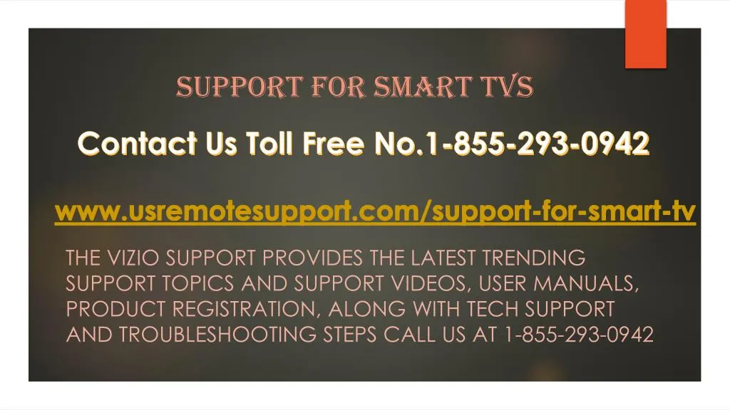 support for smart tvs
