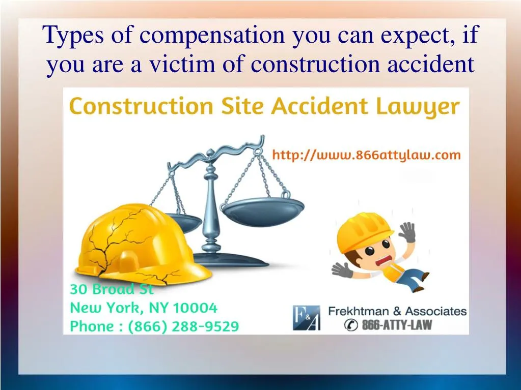 types of compensation you can expect if you are a victim of construction accident