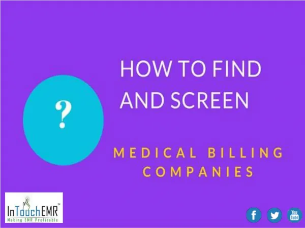 How to Find and Screen Medical Billing Companies