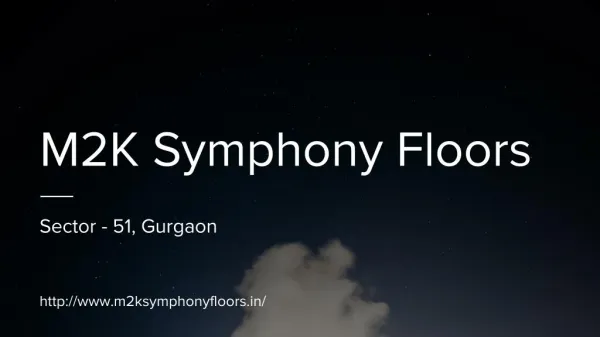 Symphony Floors In Sector-51, Gurgaon By M3M India