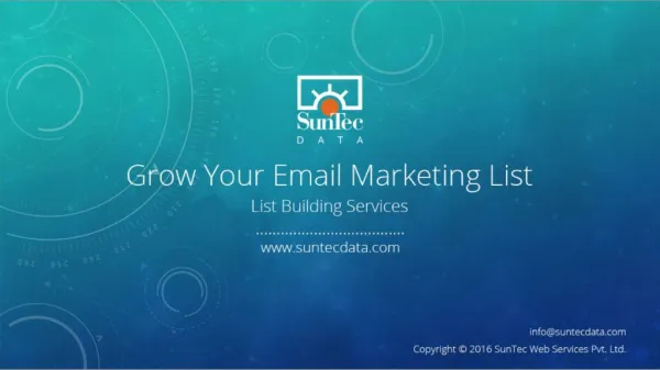 Grow Your Email Marketing List: List Building Services