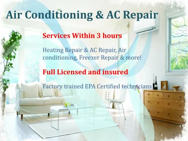 Air Conditioning Repair Services for Efficiency Cost