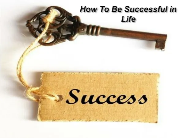 How To Be Successful In Life | Norman Brodeur