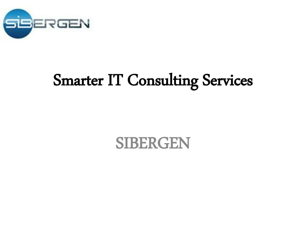 smarter it consulting services