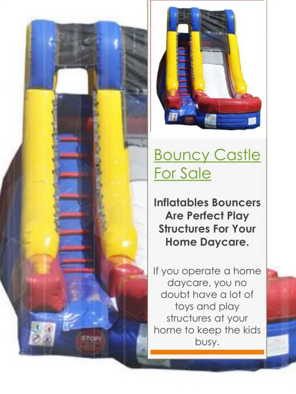 Bouncy Castle For Sale