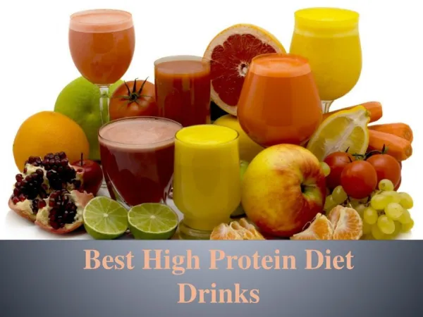 Best High Protein Diet Drinks