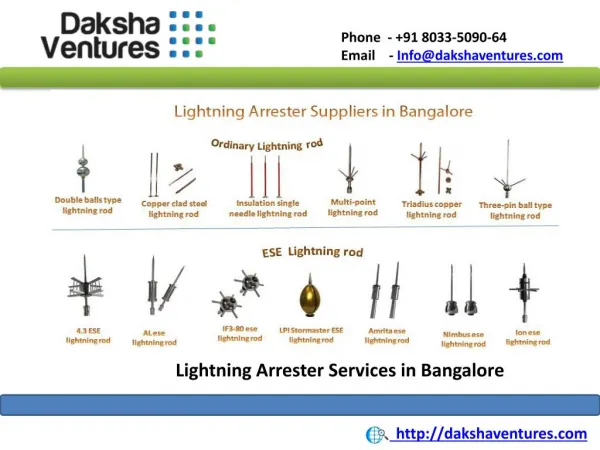 Lightning Arrester Services in Bangalore