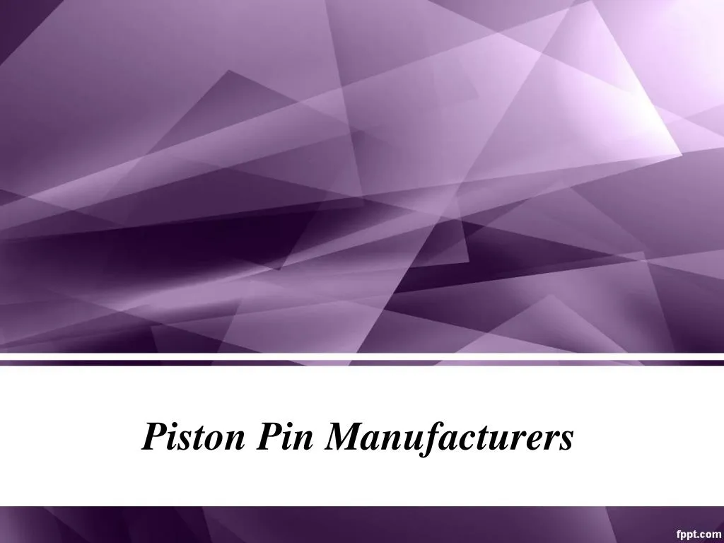 piston pin manufacturers