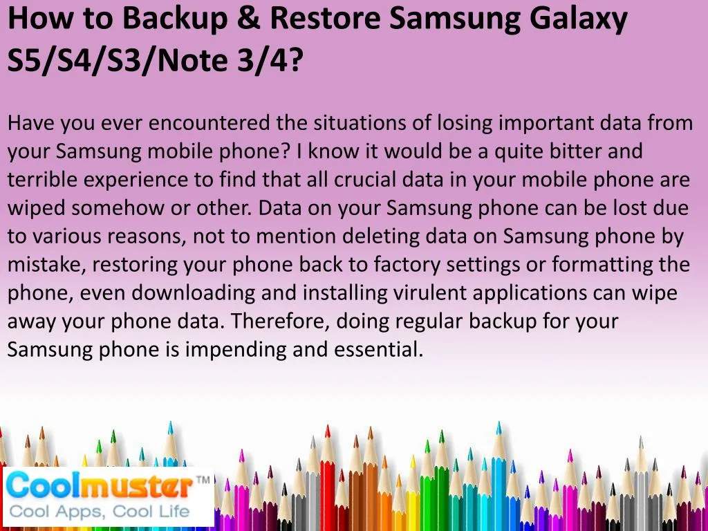 how to backup restore samsung galaxy s5 s4 s3 note 3 4