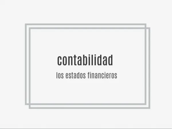 la contabolidad