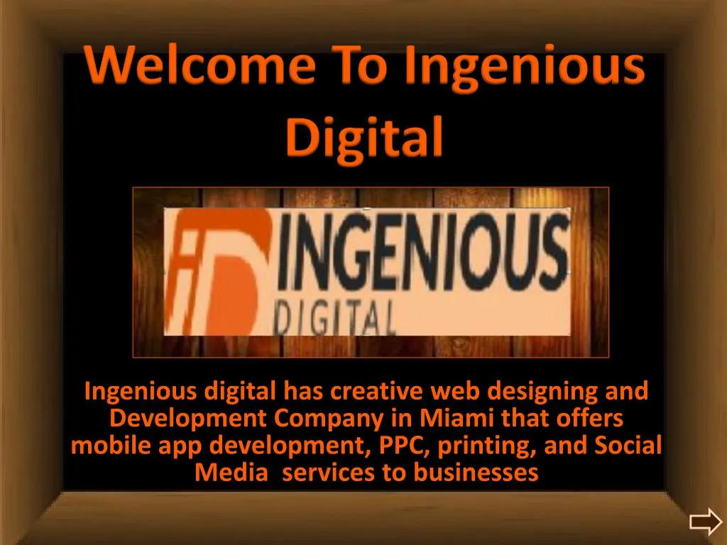 welcome to ingenious digital