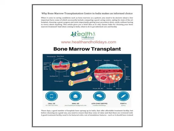 best bone marrow transplant hospitals & Centre in india