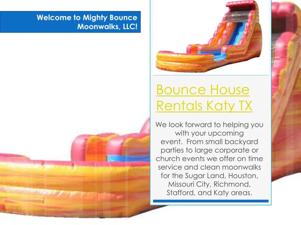 bounce house rentals katy tx