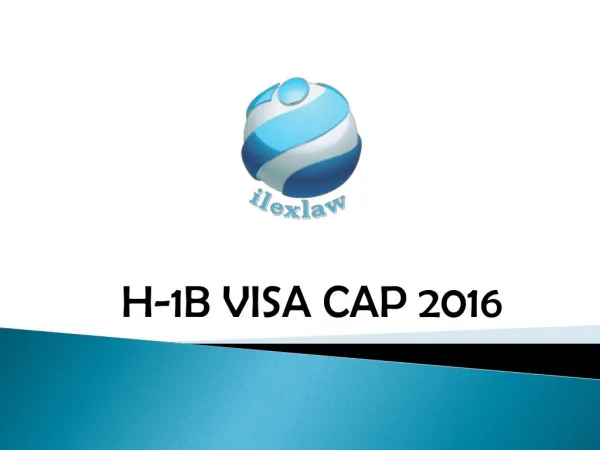 H-1B VISA CAP 2016