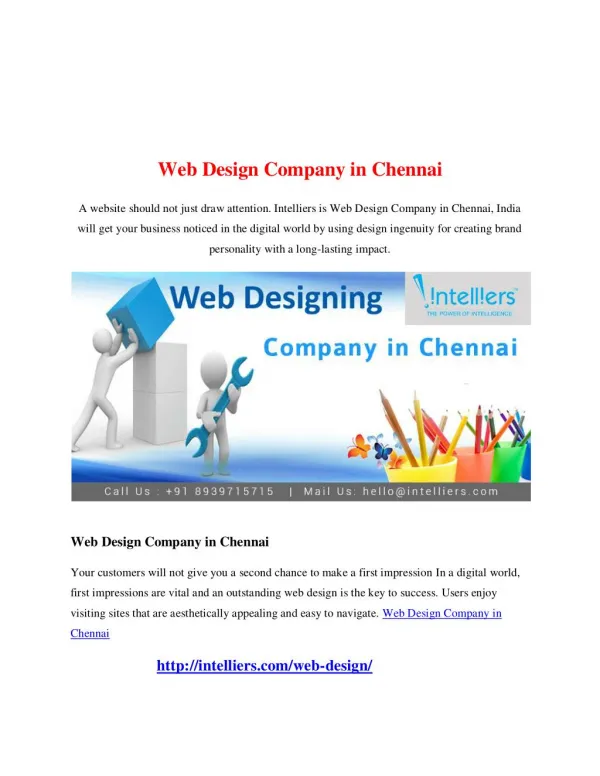Web Design Company in Chennai