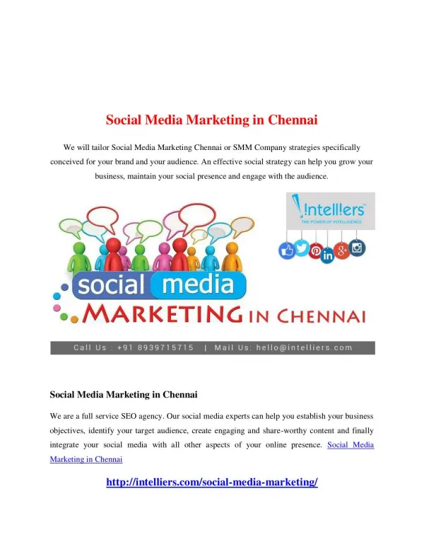 Social Media Marketing in Chennai