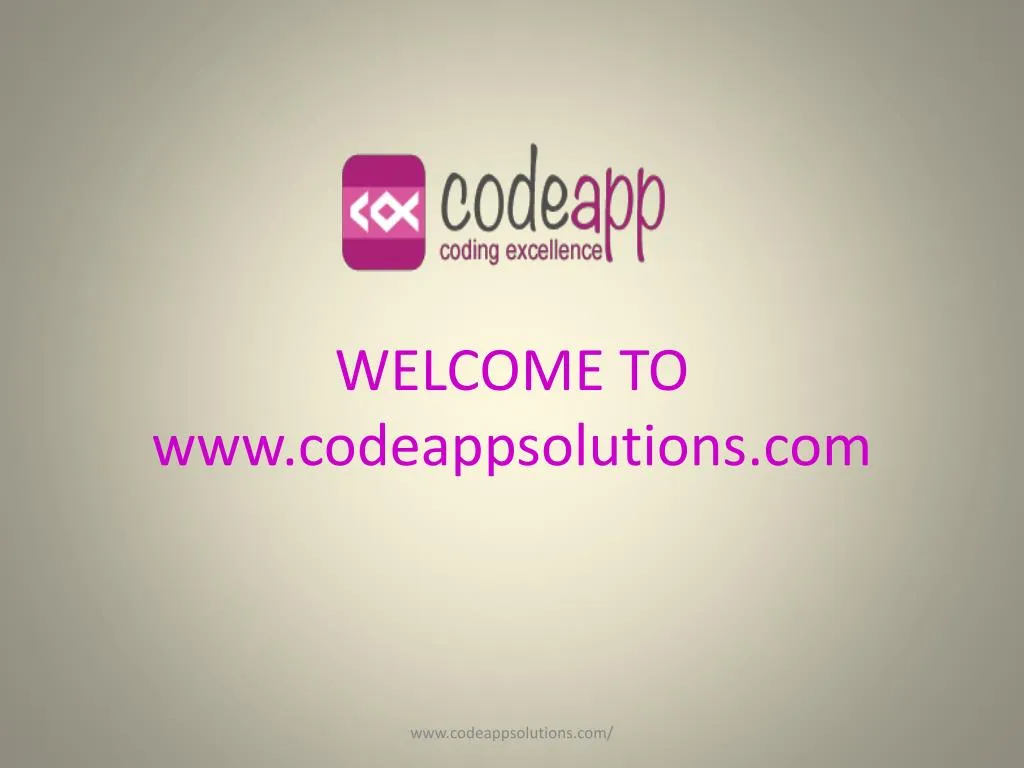 welcome to www codeappsolutions com