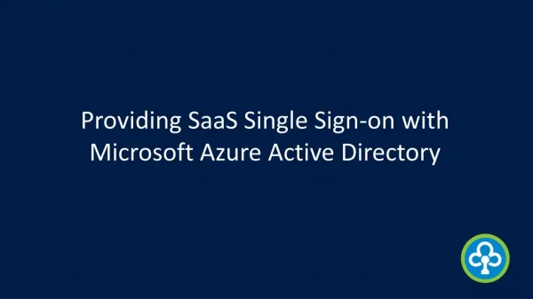 Providing SaaS Single Sign-on with Microsoft Azure Active Directory - Infochola