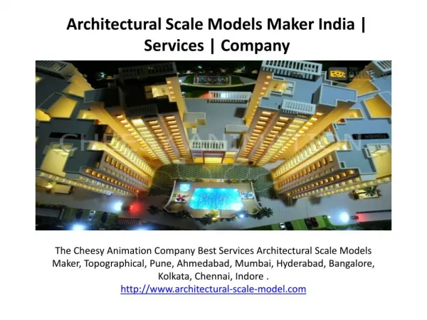 Architectural Scale Models Maker India