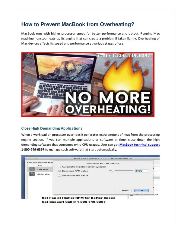 How to Prevent MacBook from Overheating?
