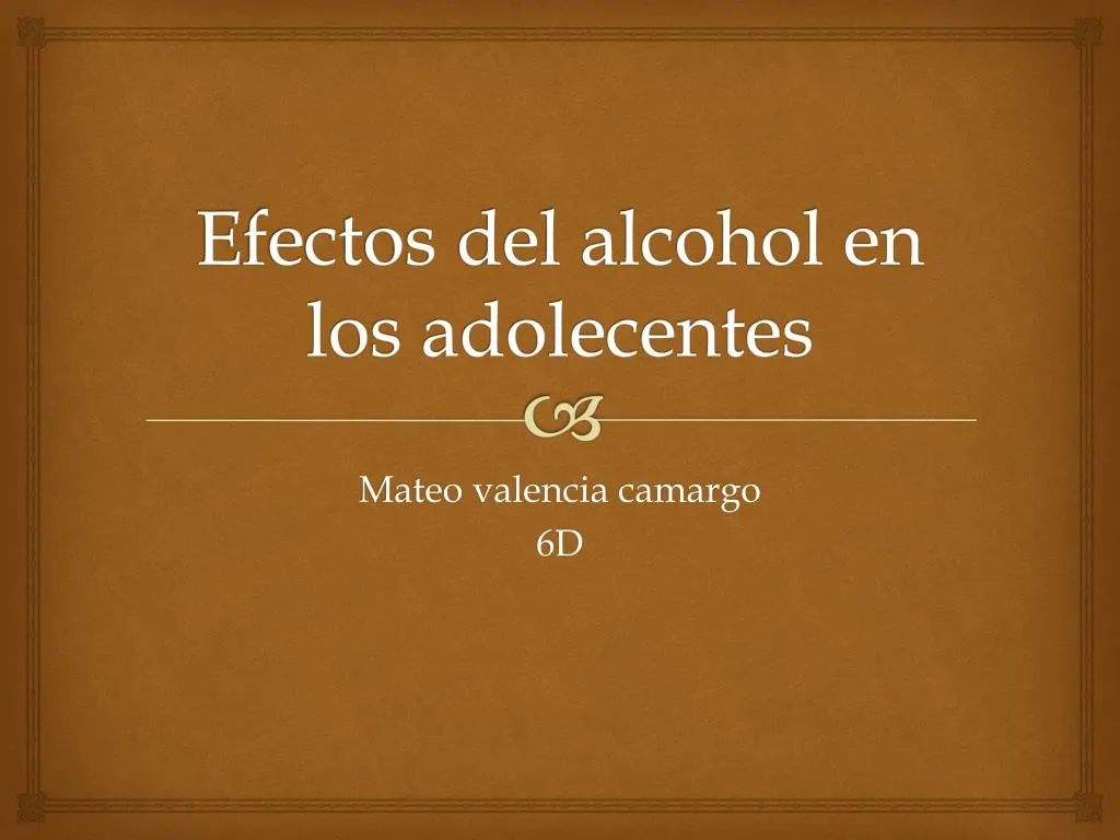 efectos del alcohol en los adolecentes