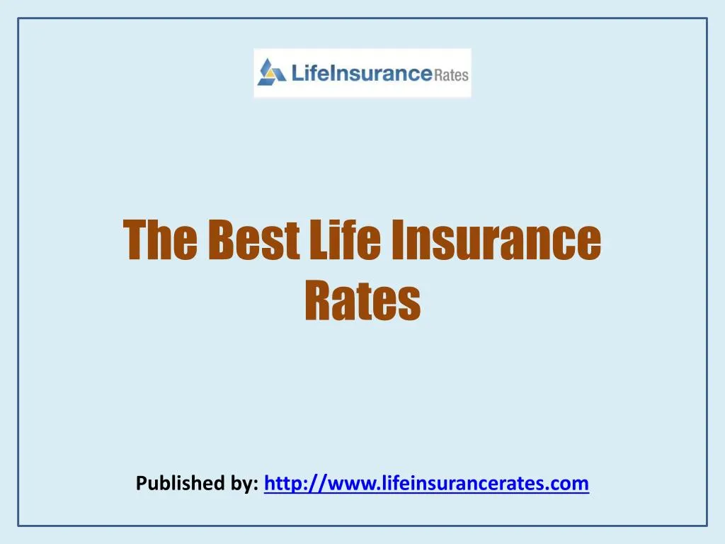 the best life insurance rates