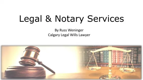 Legal and Notary Services By Russ Weninger