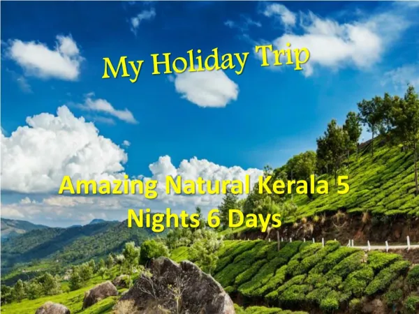 Amazing Natural Kerala 5 Nights 6 Days