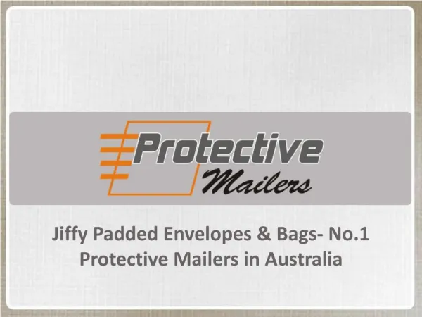 Jiffy Padded Envelopes & Bags No 1 Protective Mailers in Australia