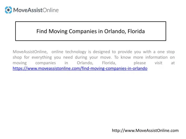 List of Top Moving Companies in Orlando