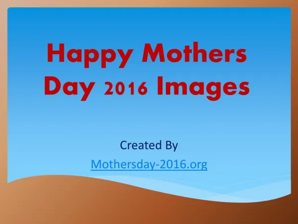 Mothers day pictures