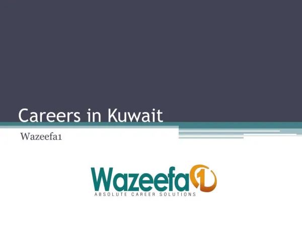 Careers in Kuwait @ Wazeefa1