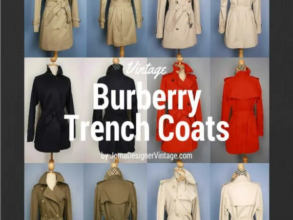Mens burberry trench coat
