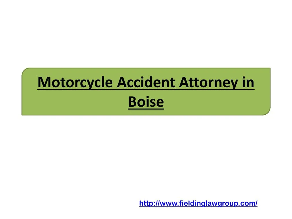motorcycle accident attorney in boise
