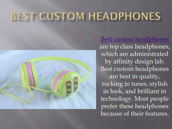Custom earbuds
