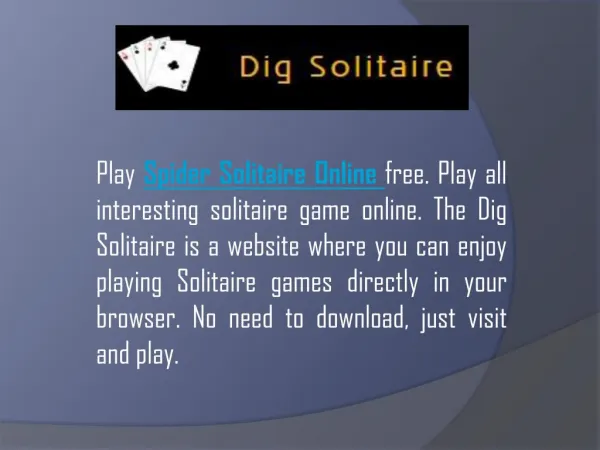 Play Spider Solitaire Online Here