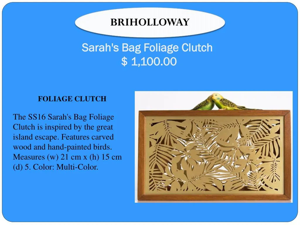 sarah s bag foliage clutch 1 100 00