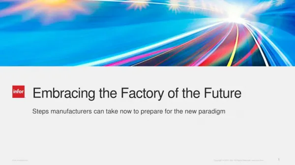 Embrace the Future of Manufacturing with Infor