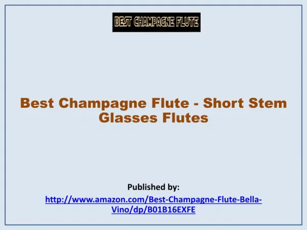 Short Stem Glasses Flutes