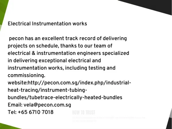 Electrical Instrumentation works