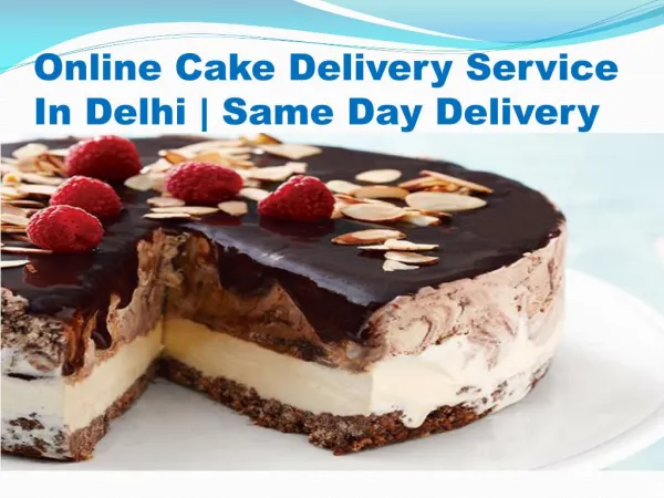 Same Day Cake Delivery In Delhi