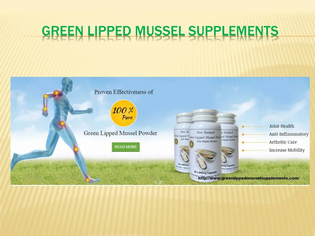 green lipped mussel supplements