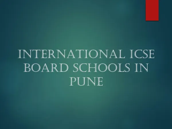 Top International ICSE Affiliated Schools in Pune | RiverDale